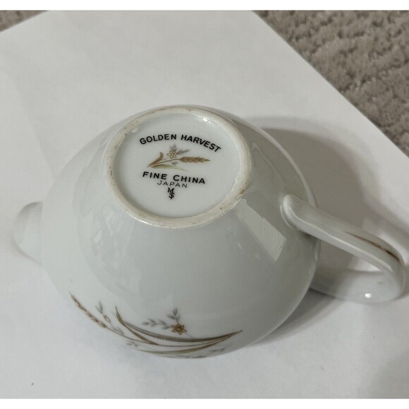 Vintage Golden Harvest Fine China Japan Wheat Creamer. Nice!! - Picture 6 of 7